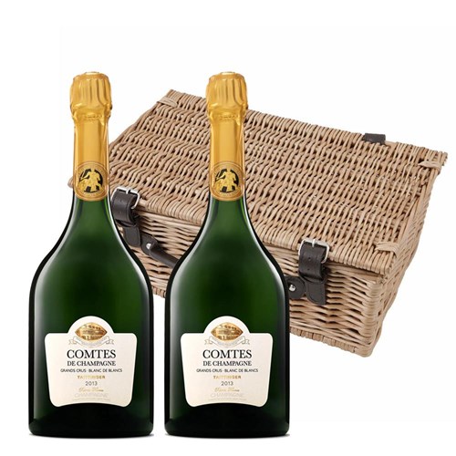 Taittinger Comtes de Grand Crus Champagne 2013 75cl Twin Hamper (2x75cl)